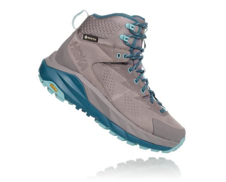 Hoka One One Kaha GORE-TEX Mulher - Sapatos De Caminhada Cinzentas / Luz Turquesa | PT-3aZGDtf